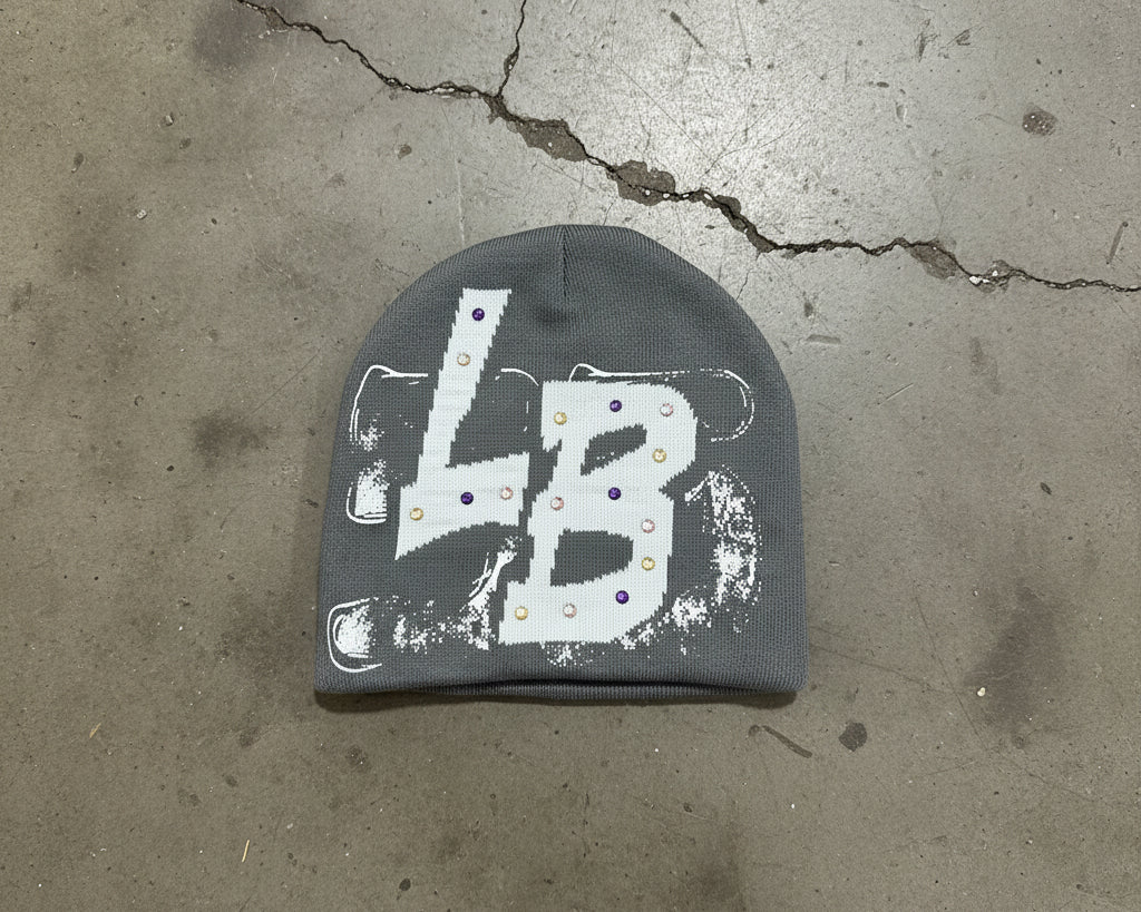 LB Grey Painter Beanie