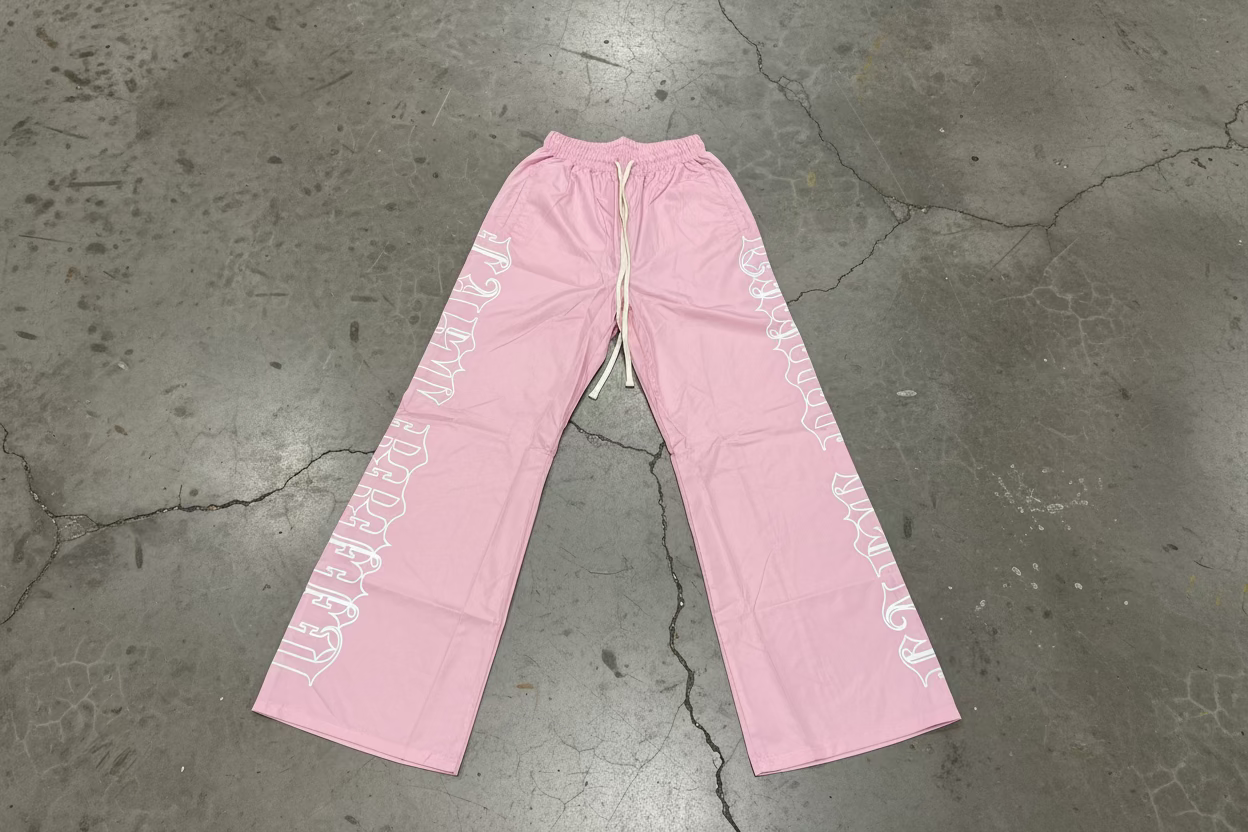 Last Breed Pink Nylon Pants