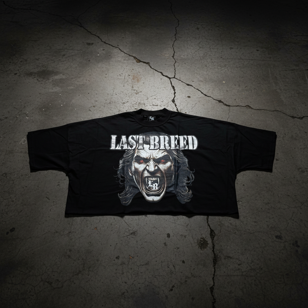 Last Breed Crop Tee Black