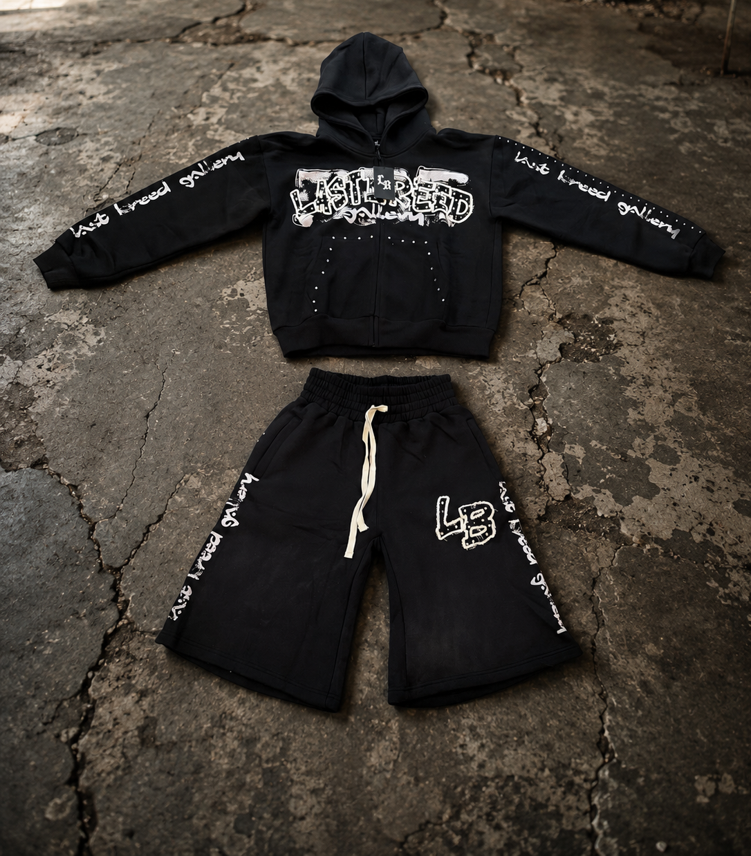 Last Breed Black Jort Set.