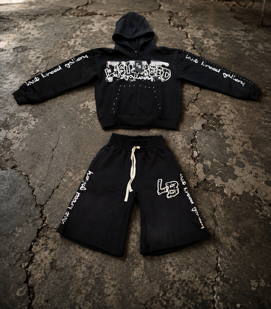 Last Breed Black Jort Set.