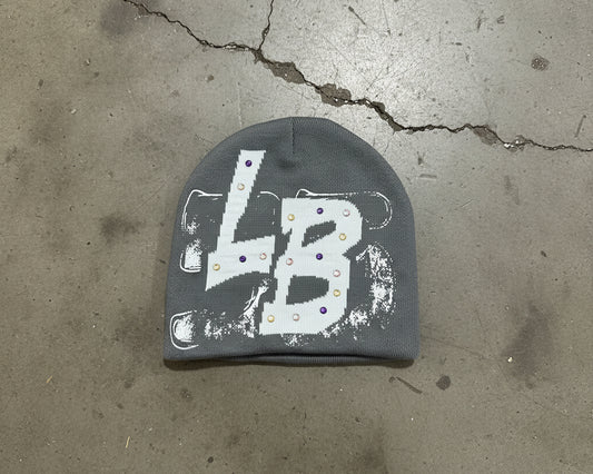 LB Grey Painter Beanie