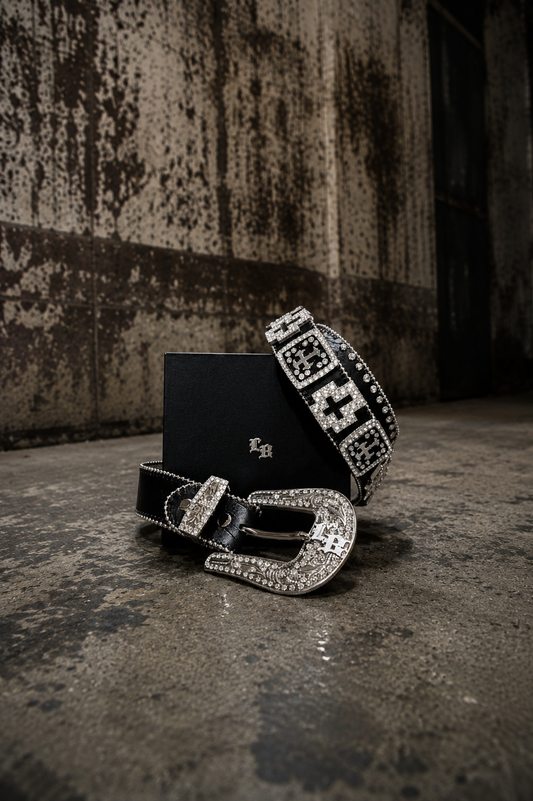 Last Breed White Western Icon Belt.