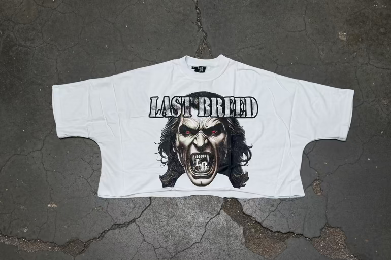 Last Breed Crop Tee White